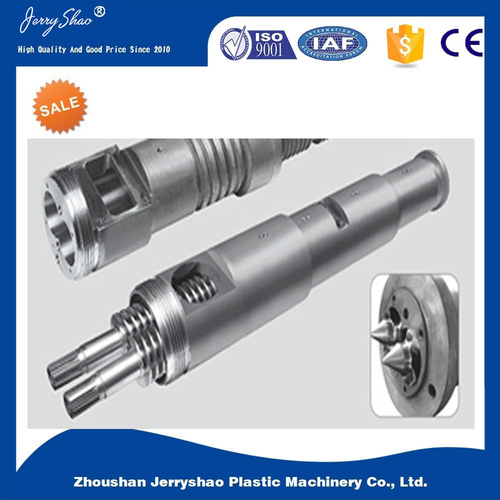 Twin screw barrel